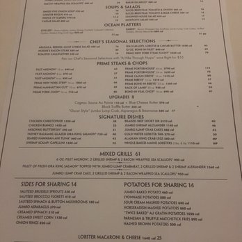 Morton's The Steakhouse - Menu as of August 2019 - Steakhouses Near Me - Honolulu, Hawaii Morton's The Steakhouse - Menu as of August 2019 - Steakhouses Near Me - Honolulu, Hawaii