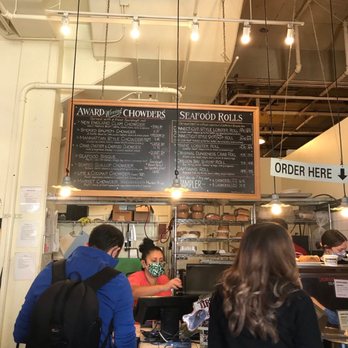 Pike Place Chowder - Menu board (October 2021) - Seafood Near Me - Seattle, Washington