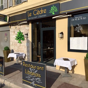 Le Cèdre - La façade - Lebanese Near Me - Nice, 06