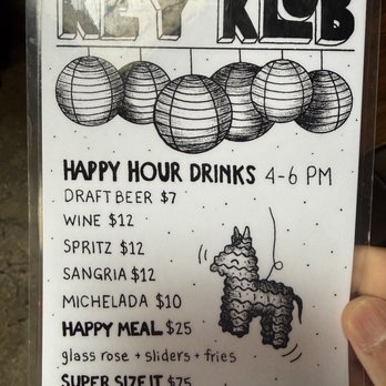 Key Klub - Happy Hour Menu (Drinks) 9.11.26 - Wine Bars Near Me - San Francisco, California Key Klub - Happy Hour Menu (Drinks) 9.11.26 - Wine Bars Near Me - San Francisco, California