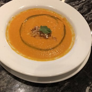 Ruth's Chris Steak House - Carrot and ginger soup with toasted coconut is my favorite to add as a side - Steakhouses Near Me - Tulsa, Oklahoma Ruth's Chris Steak House - Carrot and ginger soup with toasted coconut is my favorite to add as a side - Steakhouses Near Me - Tulsa, Oklahoma