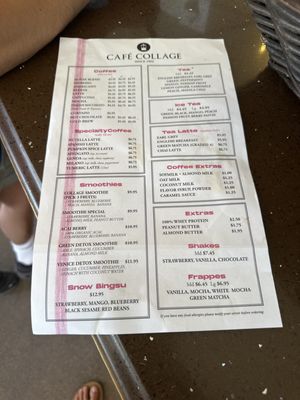 Menu photo 3 Cafe Collage Venice, CA
