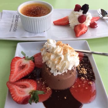 zinc@shade - Chocolate panna cotta and Creme brûlée - New American Near Me - Manhattan Beach, California zinc@shade - Chocolate panna cotta and Creme brûlée - New American Near Me - Manhattan Beach, California