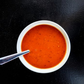 Gratify - Soup du Jour (Tomato Basil on this day) - Gluten-Free Near Me - Penticton, British Columbia Gratify - Soup du Jour (Tomato Basil on this day) - Gluten-Free Near Me - Penticton, British Columbia