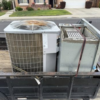 R S Heating and Cooling - Old unit and furnace they hauled away - Heating & Air Conditioning/HVAC Near Me - Clovis, California