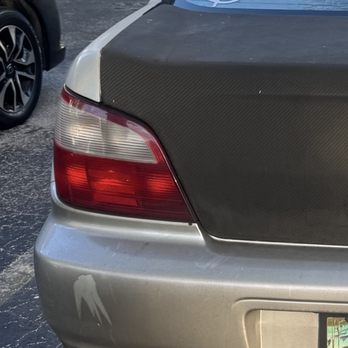 Miami Detailing - Before. Layers of dirt, overspray, you name it. - Auto Detailing Near Me