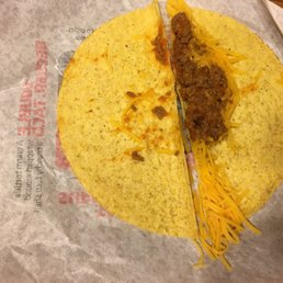 Waited 30 minutes for two tacos, drive home and open them up, and this is the suckage I get. Ridiculous! Waited 30 minutes for two tacos, drive home and open them up, and this is the suckage I get. Ridiculous!