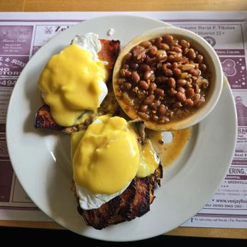 The Orchard Grille - Eggs Benedict with baked beans instead of home fries. - Breakfast & Brunch Near Me - Smithfield, Rhode Island