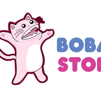 Boba Stop - a cartoon cat with its mouth open - Bubble Tea Near Me - Nampa, Idaho