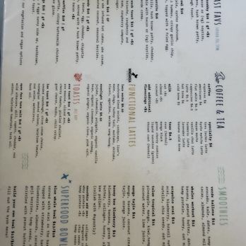 Blue Whale - Breakfast menu - Cafes Near Me - La Jolla, California