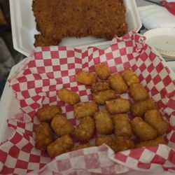 Vfw Post 9127 - Pork tenderloin sandwich with tater tots side