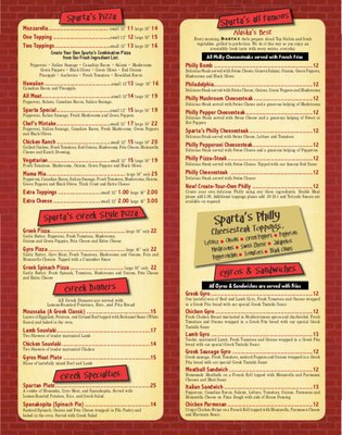 Menu photo 2 Sparta Pizza Anchorage, AK