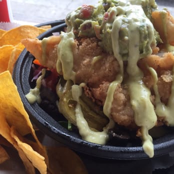 Cantina Fresh Mex Grill - Trying to stay away from too many carbs, so I chose a taco fish salad.  Not disappointed at all.  Filling & tons of flavor. - Tex-Mex Near Me - Hialeah, Florida