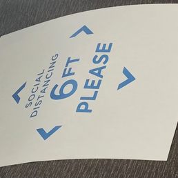 Signs on chairs that patients were taking seriously. Signs on chairs that patients were taking seriously.