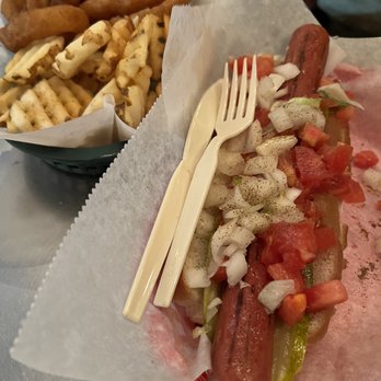 Dune Dog Cafe - Chicago fog and waffle fries - American Near Me - Jupiter, Florida Dune Dog Cafe - Chicago fog and waffle fries - American Near Me - Jupiter, Florida