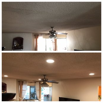 Next Level Lighting & Electric - Top is before, we added 4 LED lights in the living room. I seriously can't wait to get the popcorn removed! It'll look even more amazing! - Electricians Near Me Next Level Lighting & Electric - Top is before, we added 4 LED lights in the living room. I seriously can't wait to get the popcorn removed! It'll look even more amazing! - Electricians Near Me