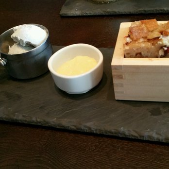 Wabi Sabi - Bread Pudding dessert, before pouring the custard onto the bread pudding. - Japanese Near Me - Bloomfield, New Jersey Wabi Sabi - Bread Pudding dessert, before pouring the custard onto the bread pudding. - Japanese Near Me - Bloomfield, New Jersey