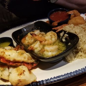 Red Lobster - a plate of food on a table - Seafood Near Me - Saskatoon, Saskatchewan