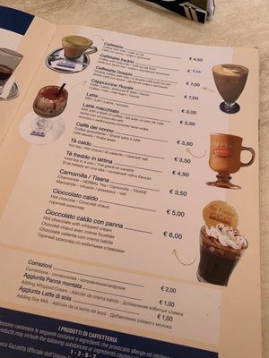 Menu photo 2 Bar Frattina Rome, RM