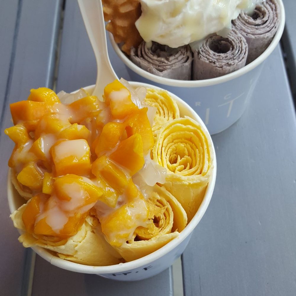 Arctic Bites - Taro coconut with Oreos and it takes two to mango - Ice Cream & Frozen Yogurt Near Me - Toronto, Ontario
