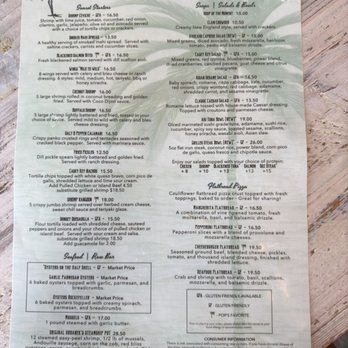 Pop's Sunset Grill - Menu - Seafood Near Me - Nokomis, Florida