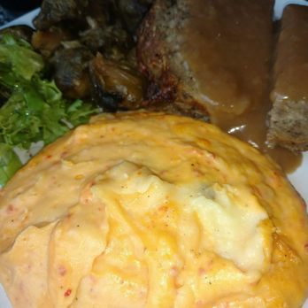 The Grey Goose - Meatloaf, pimento cheese Maher's and brussel sprouts. - American Near Me - Hampton, Virginia The Grey Goose - Meatloaf, pimento cheese Maher's and brussel sprouts. - American Near Me - Hampton, Virginia