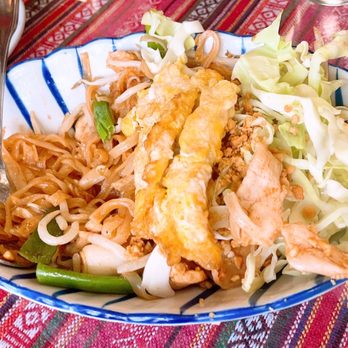 Thai Dara - a plate of noodles with meat and vegetables - Thai Near Me - Dana Point, California Thai Dara - a plate of noodles with meat and vegetables - Thai Near Me - Dana Point, California