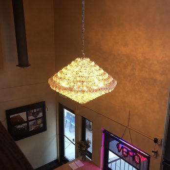 Fortune Wok to Table - Dining upstairs a nice view of the chandelier - Noodles Near Me - Denver, Colorado