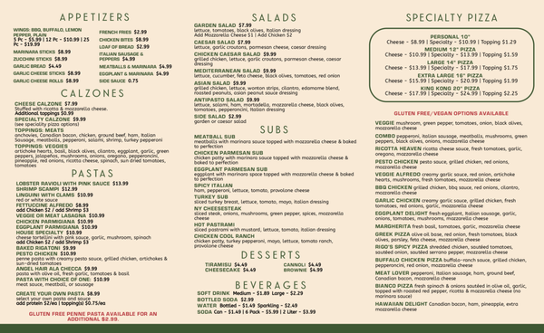 Menu photo 5 Aroma Pizza & Pasta Lake Forest, CA