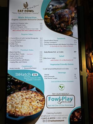 Menu photo 1 Fat Fowl Brooklyn, NY Menu photo 1 Fat Fowl Brooklyn, NY