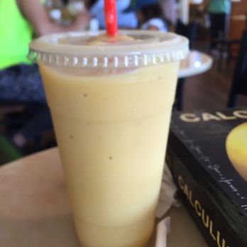 La Costa Coffee Roasting - Large Mango Smoothie with Banana added on request ($4.75) - Coffee & Tea Near Me - Carlsbad, California La Costa Coffee Roasting - Large Mango Smoothie with Banana added on request ($4.75) - Coffee & Tea Near Me - Carlsbad, California