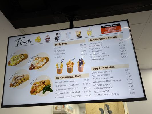Menu photo 4 T Castle Mountain View, CA