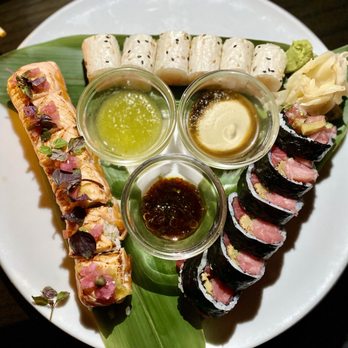 BondST - Scallop jalapeno roll, toro roll, salmon roll - Japanese Near Me - New York, New York BondST - Scallop jalapeno roll, toro roll, salmon roll - Japanese Near Me - New York, New York