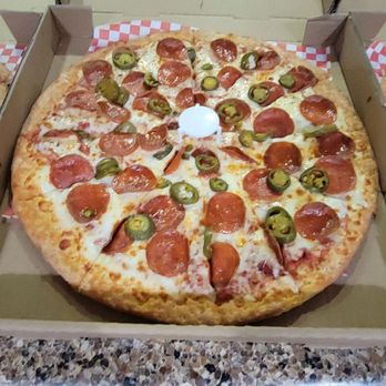 Valentino's Pizza - Pepperoni and Jalapeño - Pizza Near Me - Orange, California