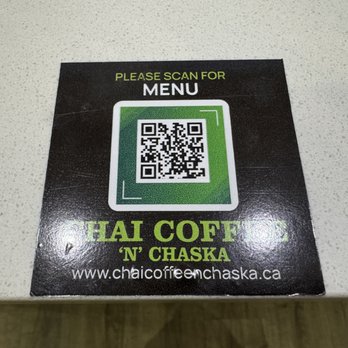 Chai Coffee N Chaska - Menu QR code~ (November 2024) - Coffee & Tea Near Me - Burnaby, British Columbia Chai Coffee N Chaska - Menu QR code~ (November 2024) - Coffee & Tea Near Me - Burnaby, British Columbia