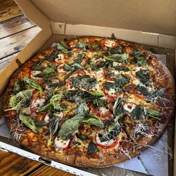 XEats - Margherita Pizza, NY Style...my fav! ($30.45) - Pizza Near Me - Anaheim, California XEats - Margherita Pizza, NY Style...my fav! ($30.45) - Pizza Near Me - Anaheim, California