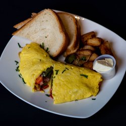 Our Delicious Omelette Breakfast served with fresh Home Fries and Toast