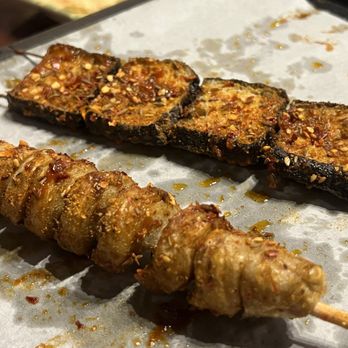 Dynasty BBQ - Vegan gluten & stinky tofu skewers. - Chinese Near Me - San Mateo, California Dynasty BBQ - Vegan gluten & stinky tofu skewers. - Chinese Near Me - San Mateo, California