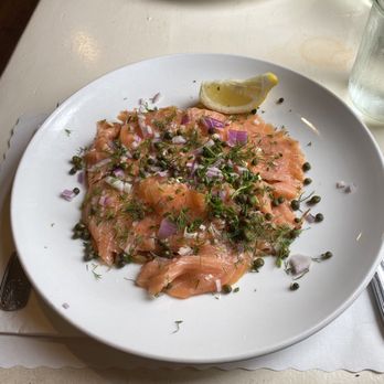 Red House Cafe - Smoked salmon on potatoes - Breakfast & Brunch Near Me - Pacific Grove, California Red House Cafe - Smoked salmon on potatoes - Breakfast & Brunch Near Me - Pacific Grove, California