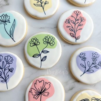 RueBea’s - a variety of decorated cookies - Desserts Near Me RueBea’s - a variety of decorated cookies - Desserts Near Me