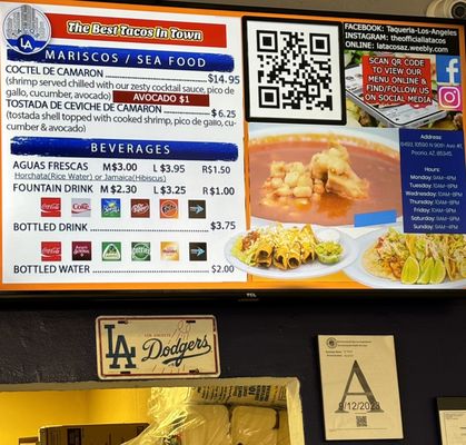 Menu photo 1 Taqueria Los Angeles Peoria, AZ Menu photo 1 Taqueria Los Angeles Peoria, AZ