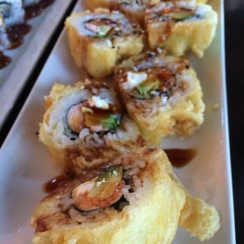 Awesome Sushi - Philly on fire roll - Japanese Near Me - Long Beach, California