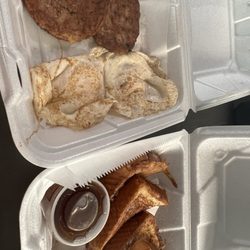 Breakfast Trio with actual Texas size Side of French Toast