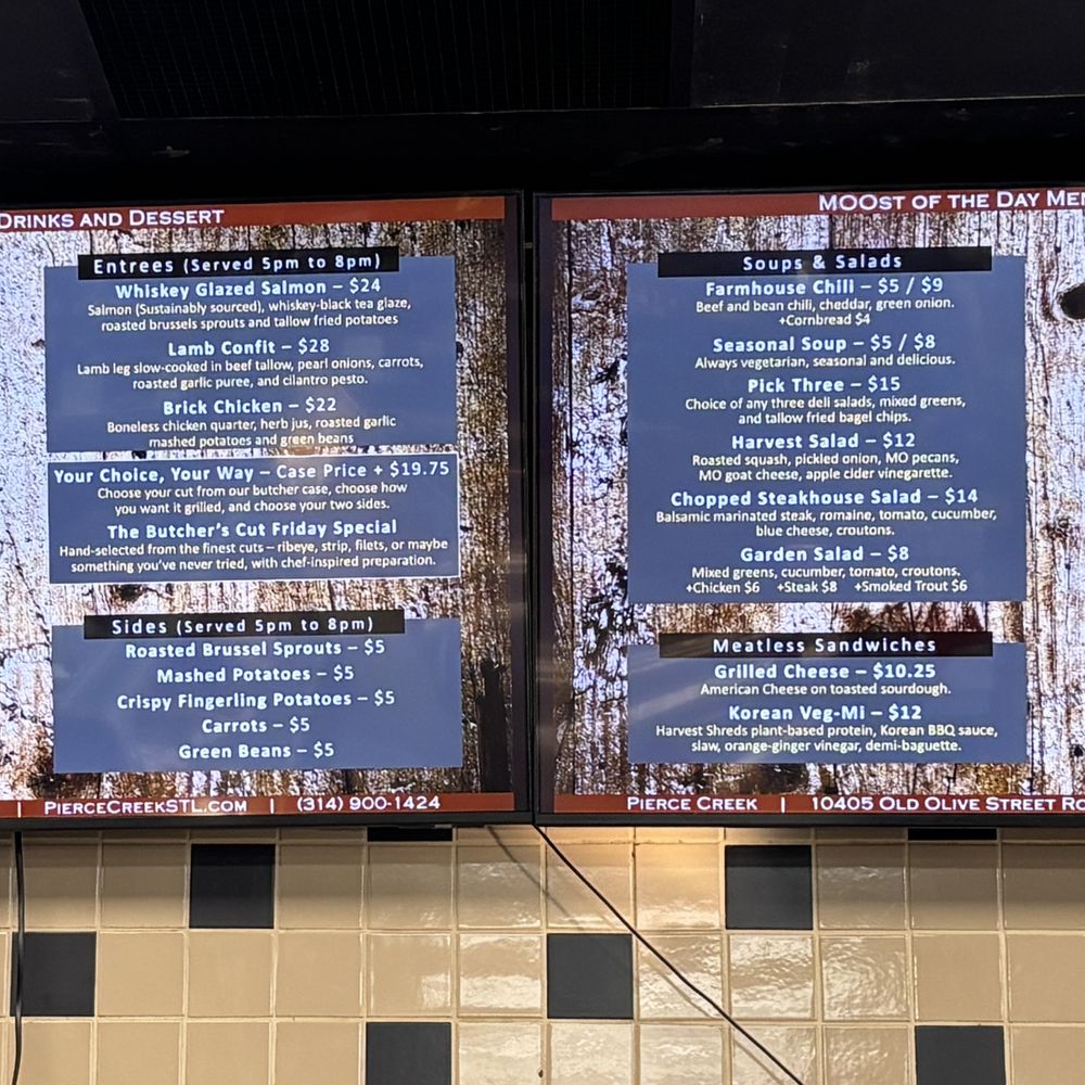 Pierce Creek - deli menu - Burgers Near Me - Creve Coeur, Missouri Pierce Creek - deli menu - Burgers Near Me - Creve Coeur, Missouri