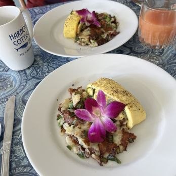 Harbour Cottage Inn - just one of our fabulous breakfasts! Always 2 courses. - Bed & Breakfast Near Me - Southwest Harbor, Maine Harbour Cottage Inn - just one of our fabulous breakfasts! Always 2 courses. - Bed & Breakfast Near Me - Southwest Harbor, Maine