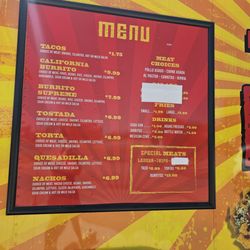 Tacos Locaso - Menu