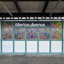 MTA - Allerton Ave Subway Station - Allerton Ave Subway Station (2,5) - Michele Brody "Allerton Mandalas" 2006, Manhattan-bound Platform