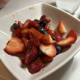 Fresh berries for dessert were excellent!