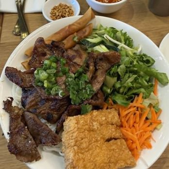 Nem By Summer Rolls - dry vermicelli with charbroiled sliced pork shoulder - Vietnamese Near Me - San Gabriel, California Nem By Summer Rolls - dry vermicelli with charbroiled sliced pork shoulder - Vietnamese Near Me - San Gabriel, California