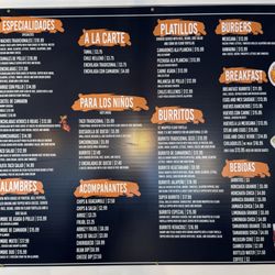 Tacontento Taqueria - Menu 2